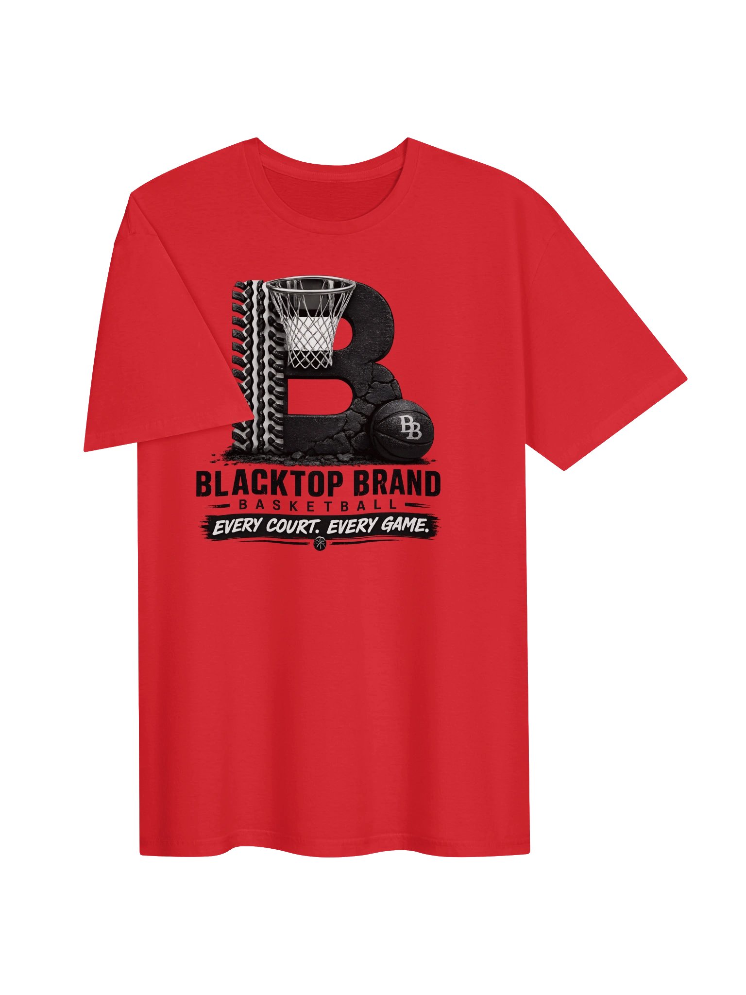 Blacktop Brand Basketball Logo Tee product image (3)