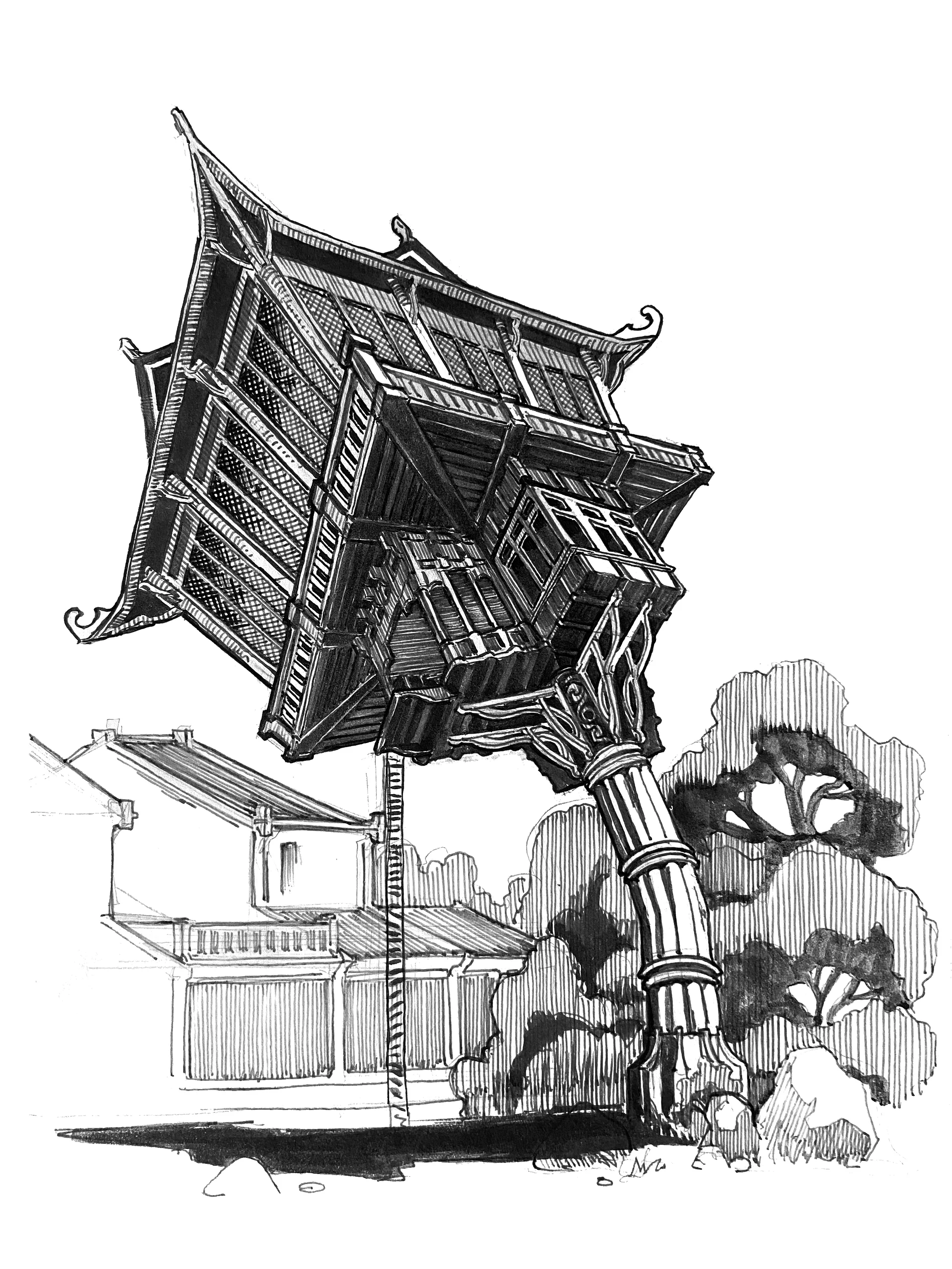 "Flimsy" Inktober A4 (free shipping) product image (1)
