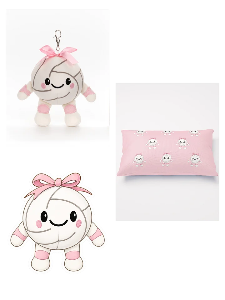 Volley Dolly Bag Charm, Pillow & Sticker Set product image (2)