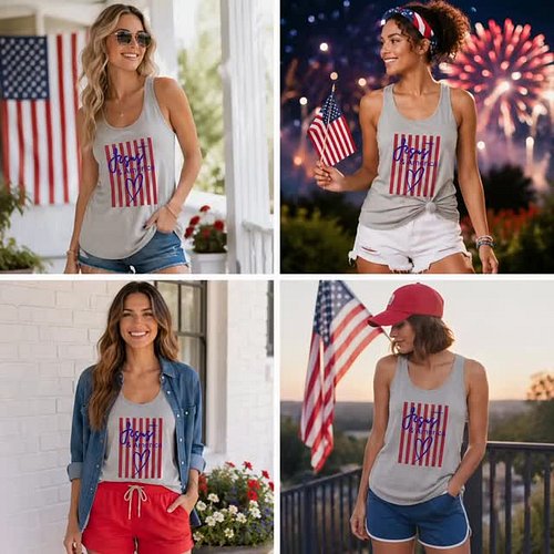 🇺🇸 JESUS & AMERICA 🇺🇸
Faith. Freedom. Summer style. ☀️✨

Our “Jesus & America” tank is made for lake days, fireworks, backyar...