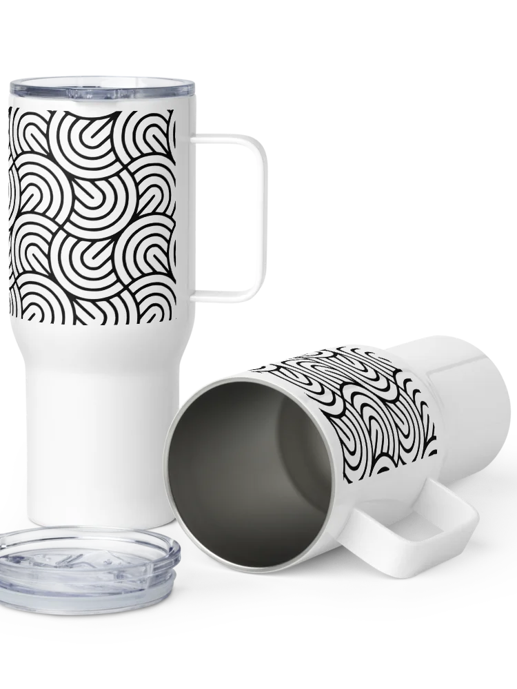 Monochrome Maze 25oz Travel Mug product image (2)