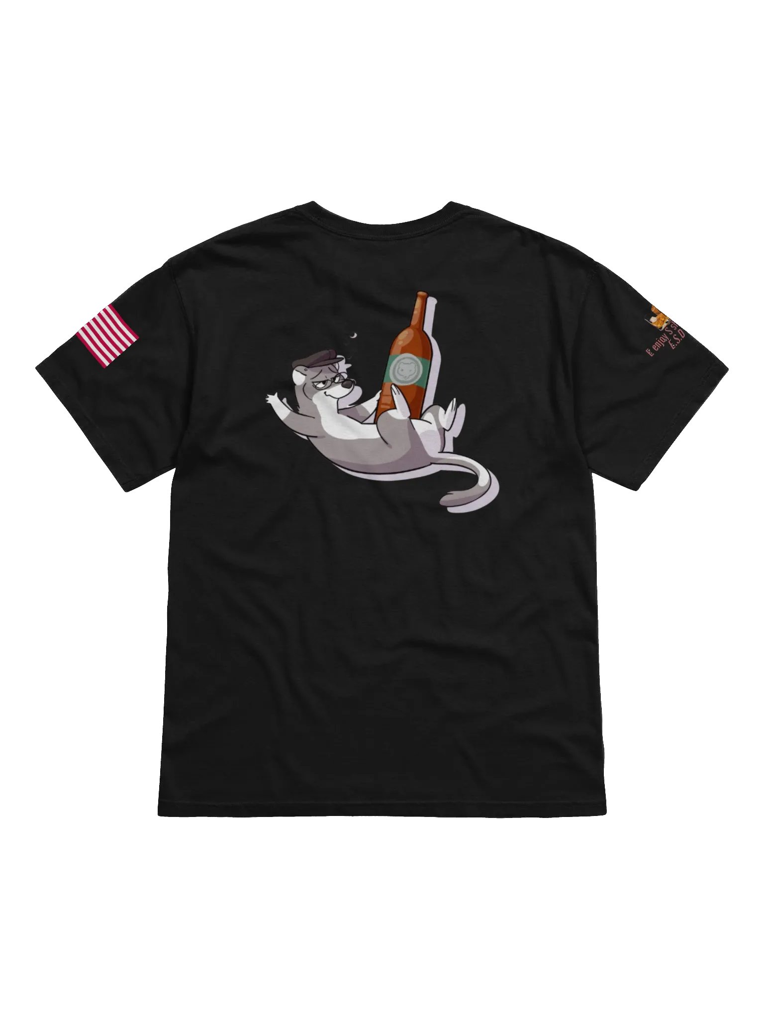 Tipsy Otter Relaxation Heavyweight Tee product image (21)