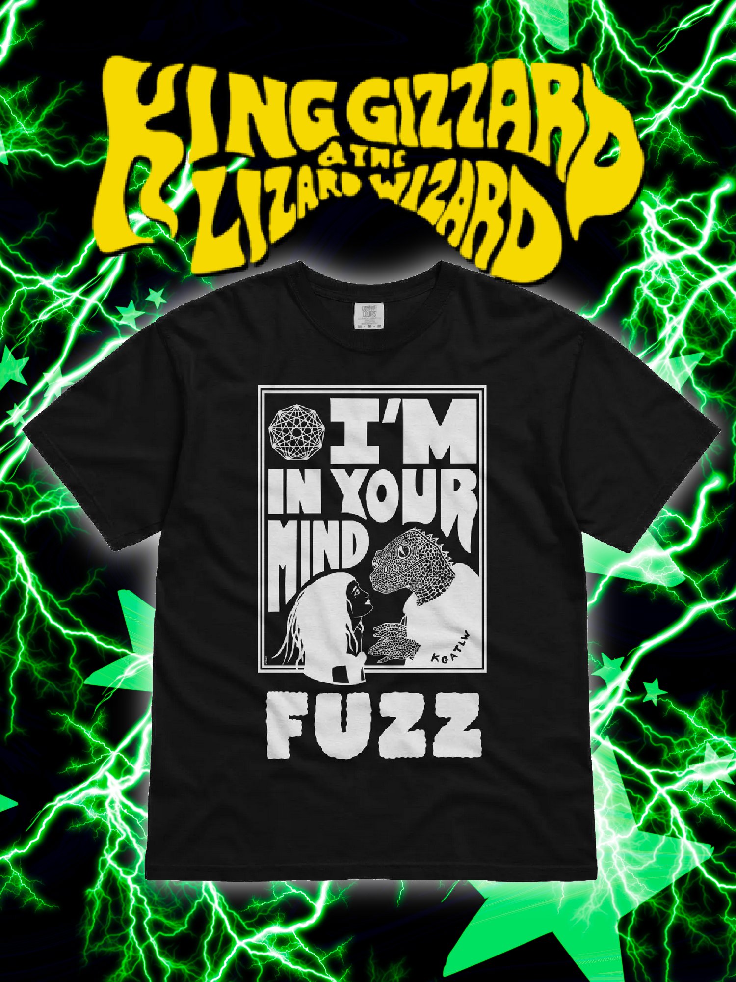 I'M IN YOUR MIND FUZZ T-SHIRT (BLACK) product image (1)