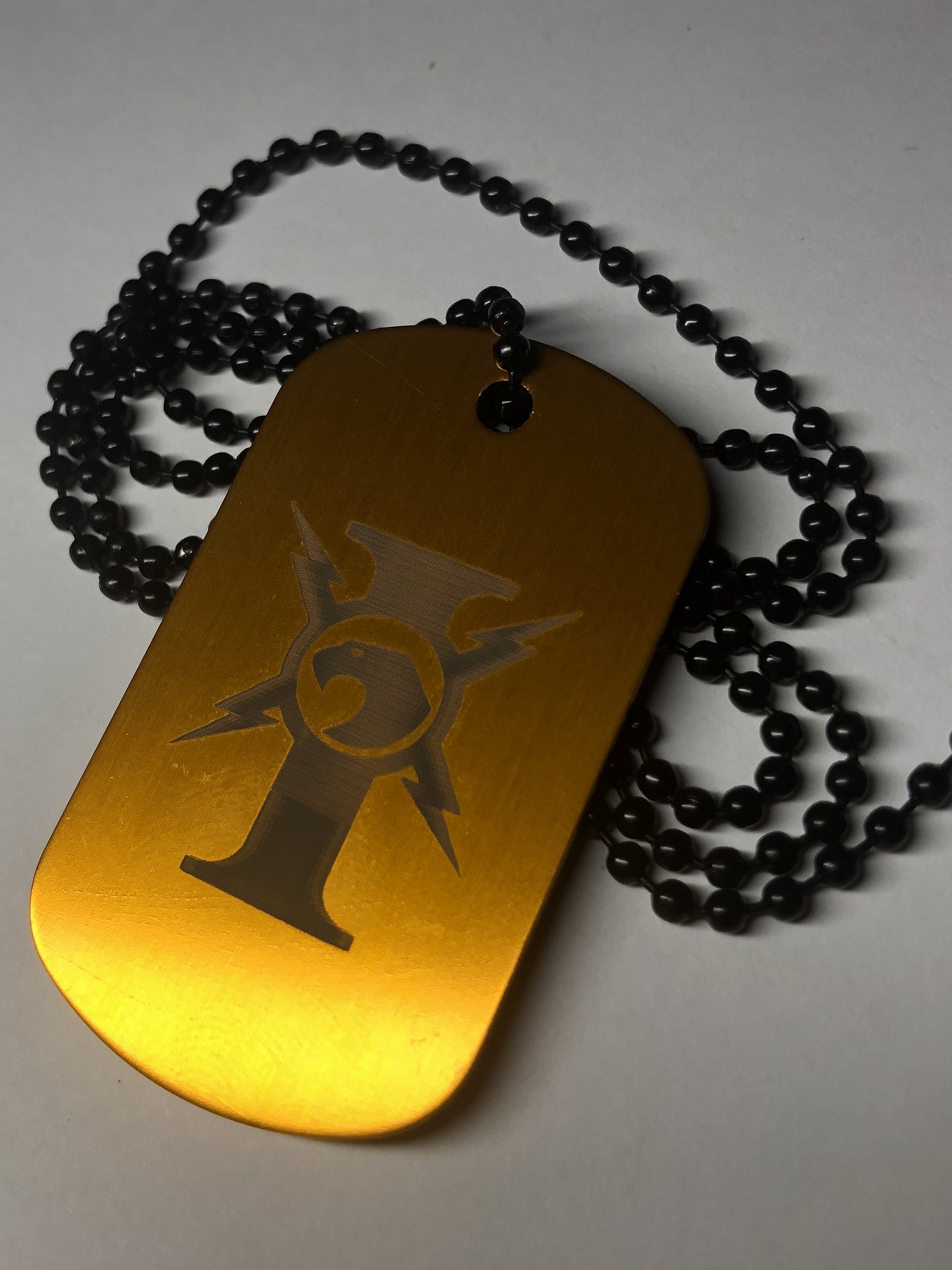 CUSTOS - Engraved Dog Tag Pendant Necklace product image (2)