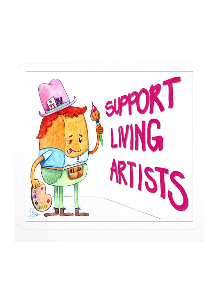 Support Living Artists Sticker product image (1)