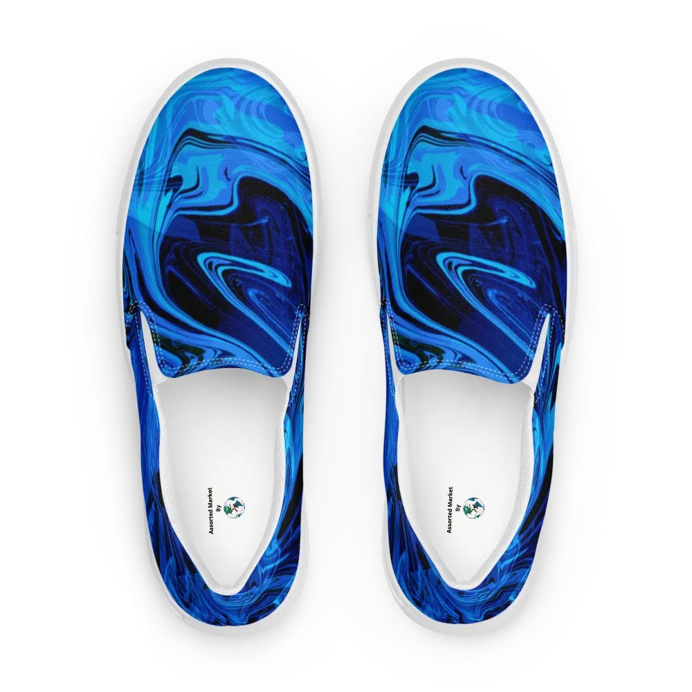 Abyssal Swirl Women's Slip-On Canvas Shoes | Womens Slip-Ons product image (1)