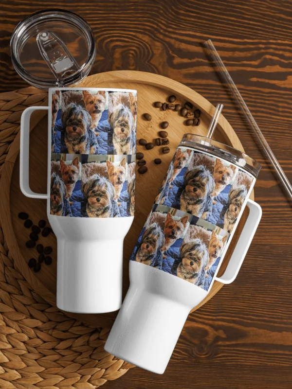 Cute Dog Pattern Travel Mug product image (7)