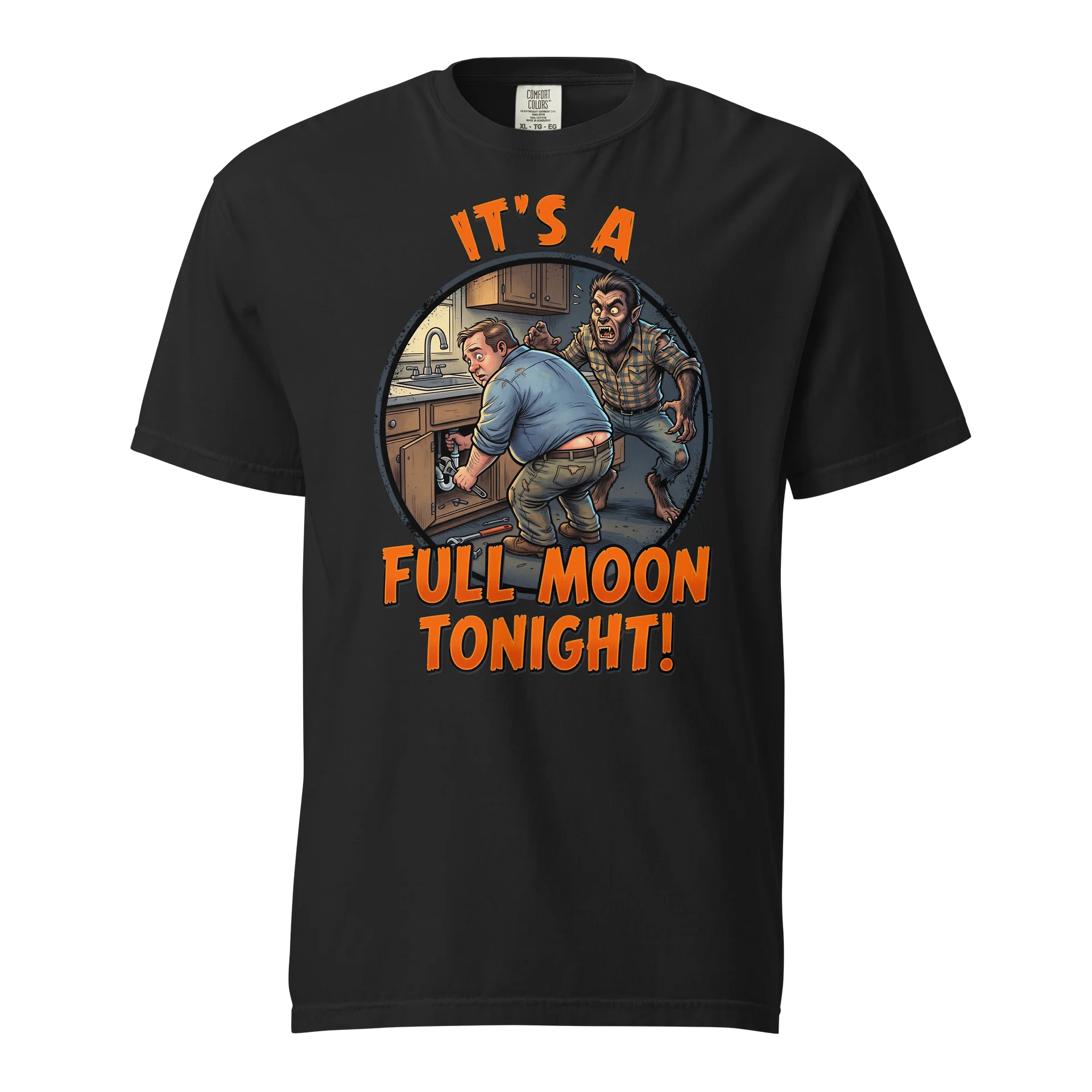 It's A Full Moon Tonight Werewolf Plumber Tshirt product image (1)