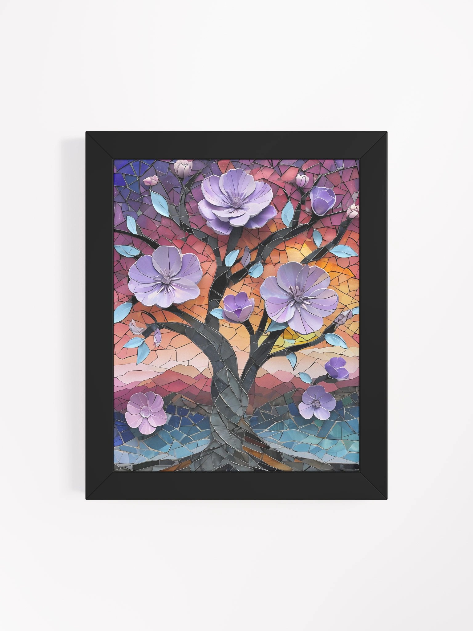 Sunrise Tree Mosaic Framed Art product image (5)