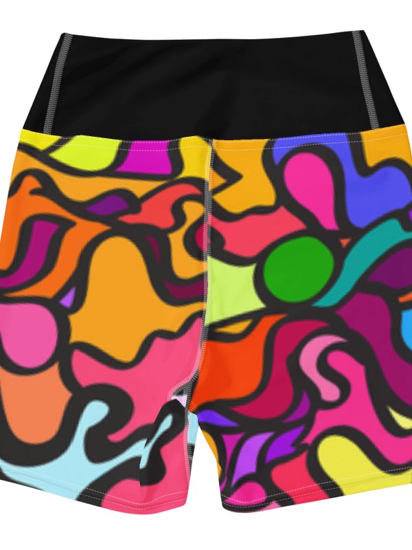Vibrant Energy Yoga Shorts - Wave at Sunset product image (8)