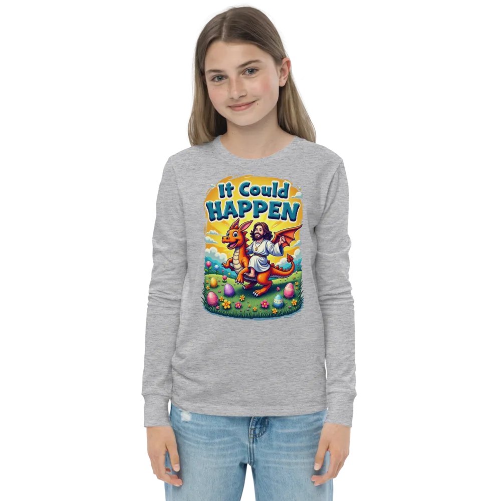 It Could Happen Easter Dragon Long Sleeve Tee product image (4)