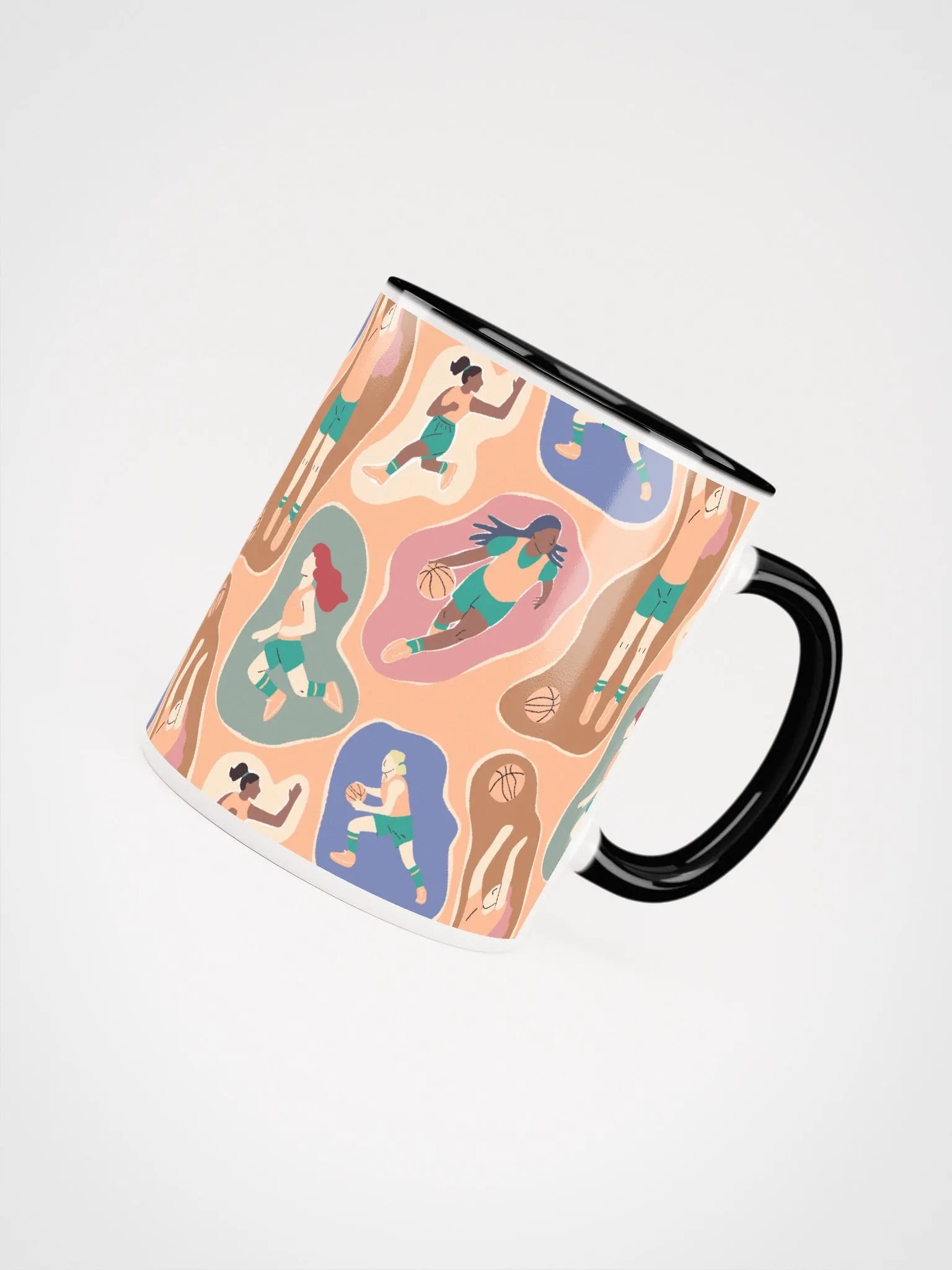 Empowered Play: Women's Basketball Elegance in Pantone Peach Fuzz product image (4)