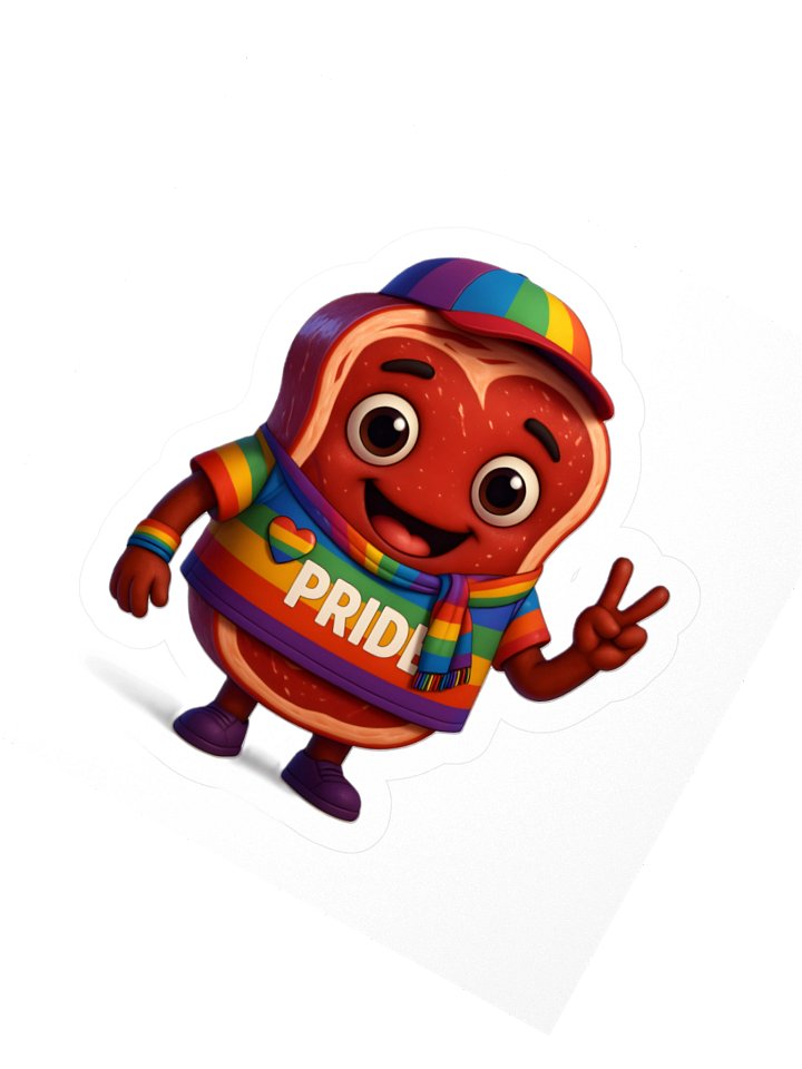 TheTbonesSlice Sticker Set (Tbone rainbow pride) product image (6)