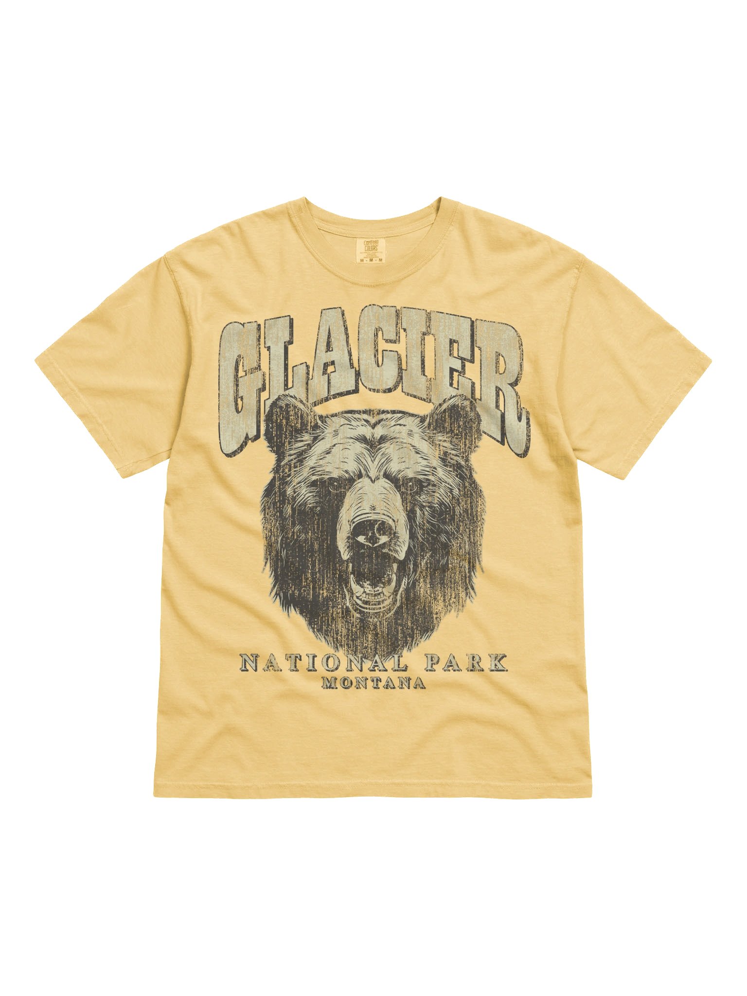 Glacier National Park Shirt – Vintage Bear Graphic Tee Montana Wilderness product image (4)