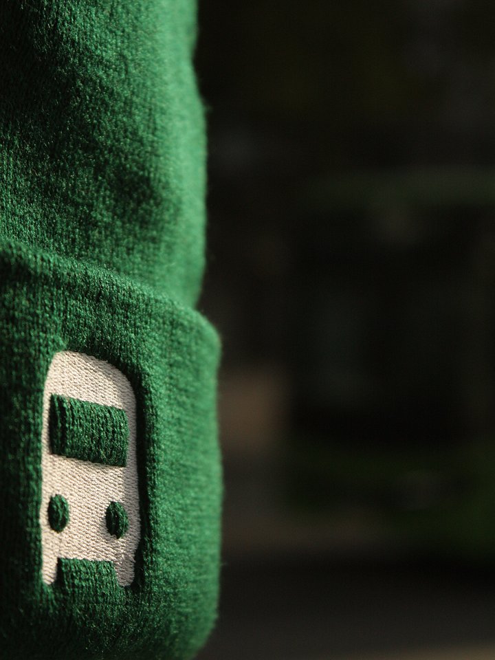 White Bus Beanie product image (2)