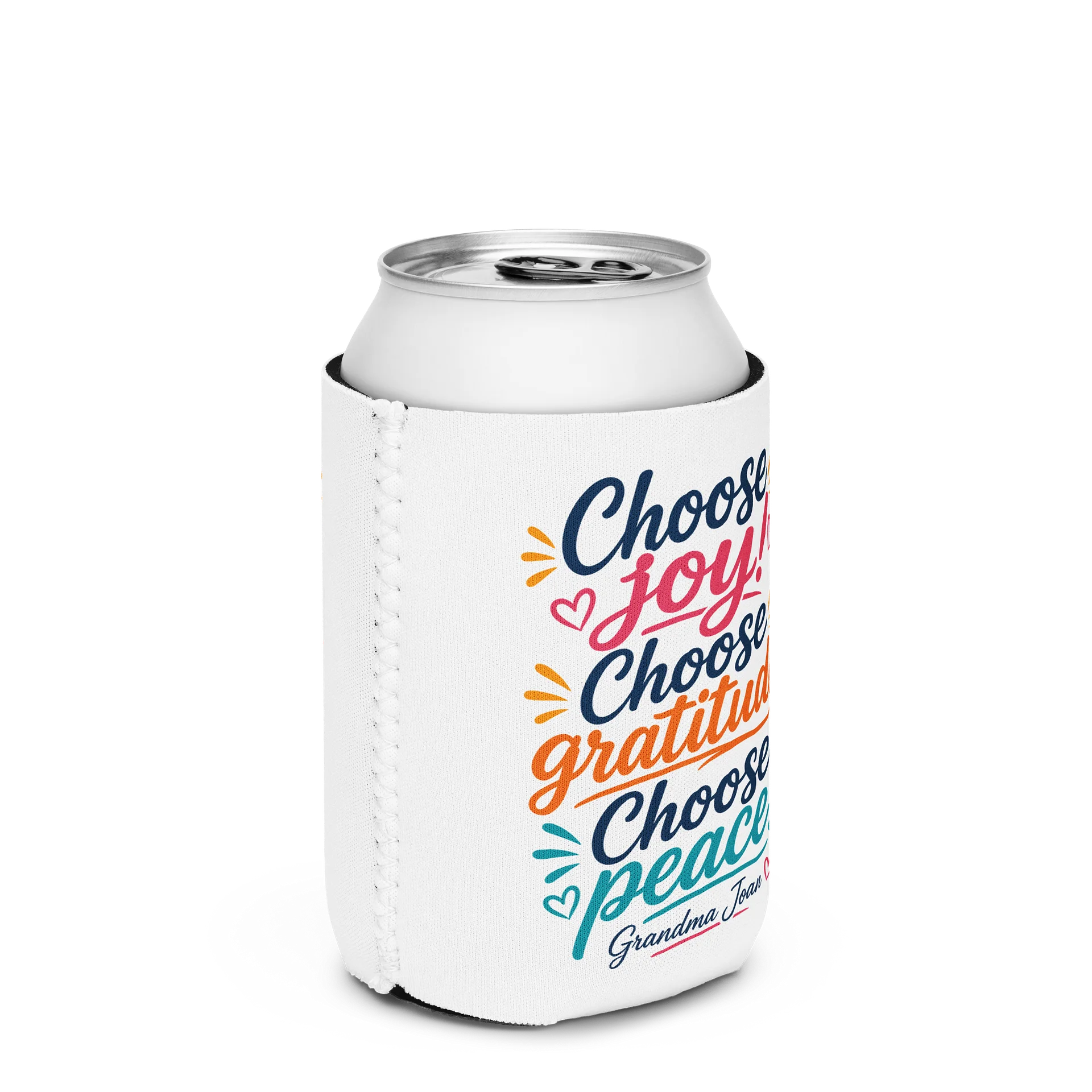 Choose Joy! Choose Gratitude! Choose Peace! - Coozie Drink Cooler product image (2)