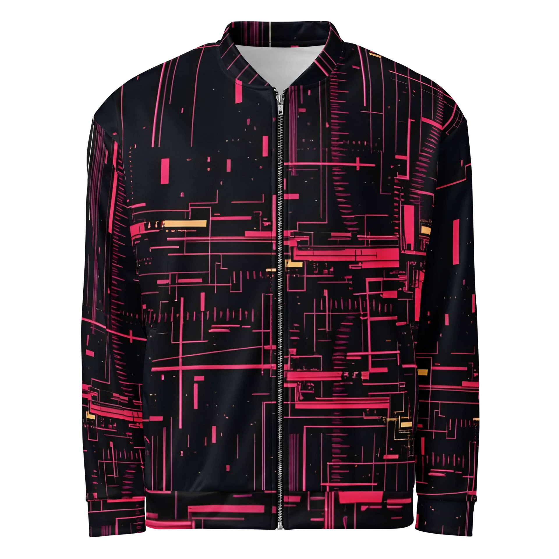 Futuristic Circuitry All-Over Bomber Jacket product image (1)
