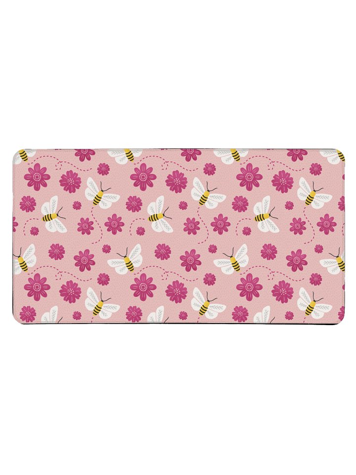 Little Pink Bees Desk Mat product image (1)