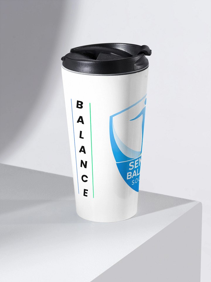 Senior Balance Society | White Travel Mug product image (2)