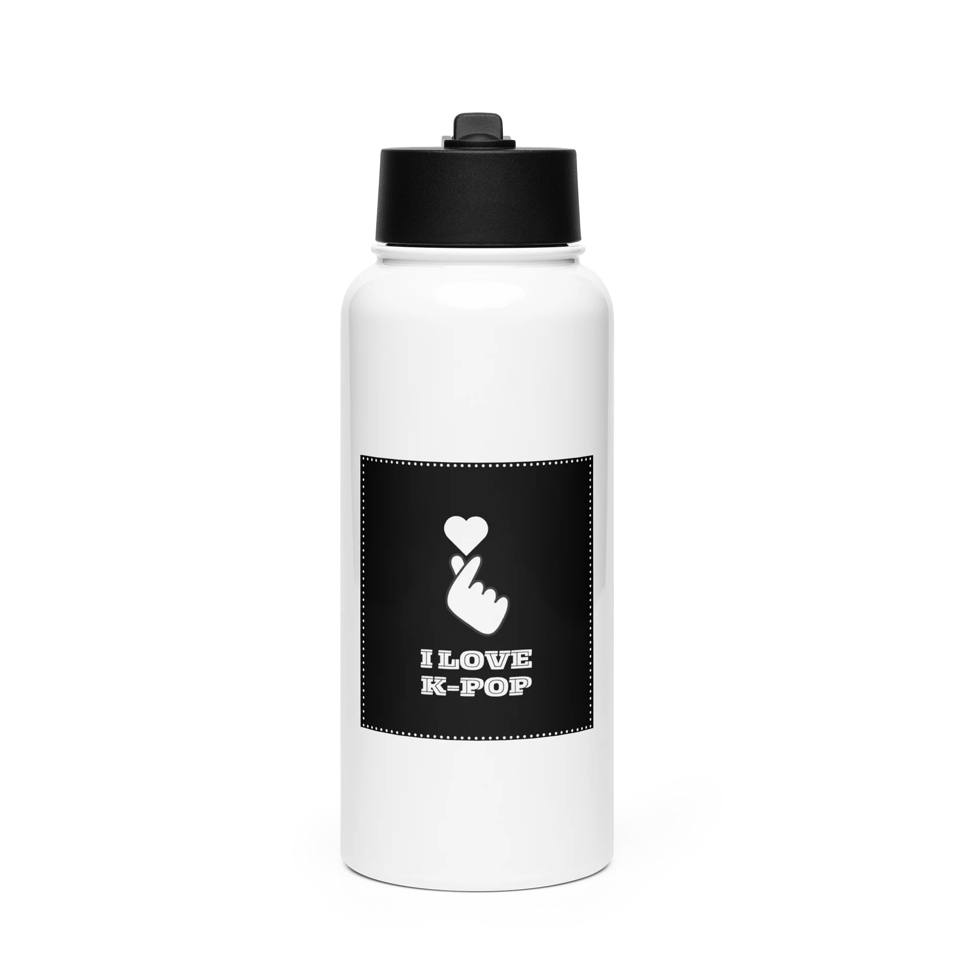 K-POP Stainless Steel Water Bottle with a Straw Lid product image (1)