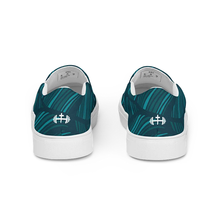 Mens His House Canvas Slip Ons - Shadow Leaf product image (2)