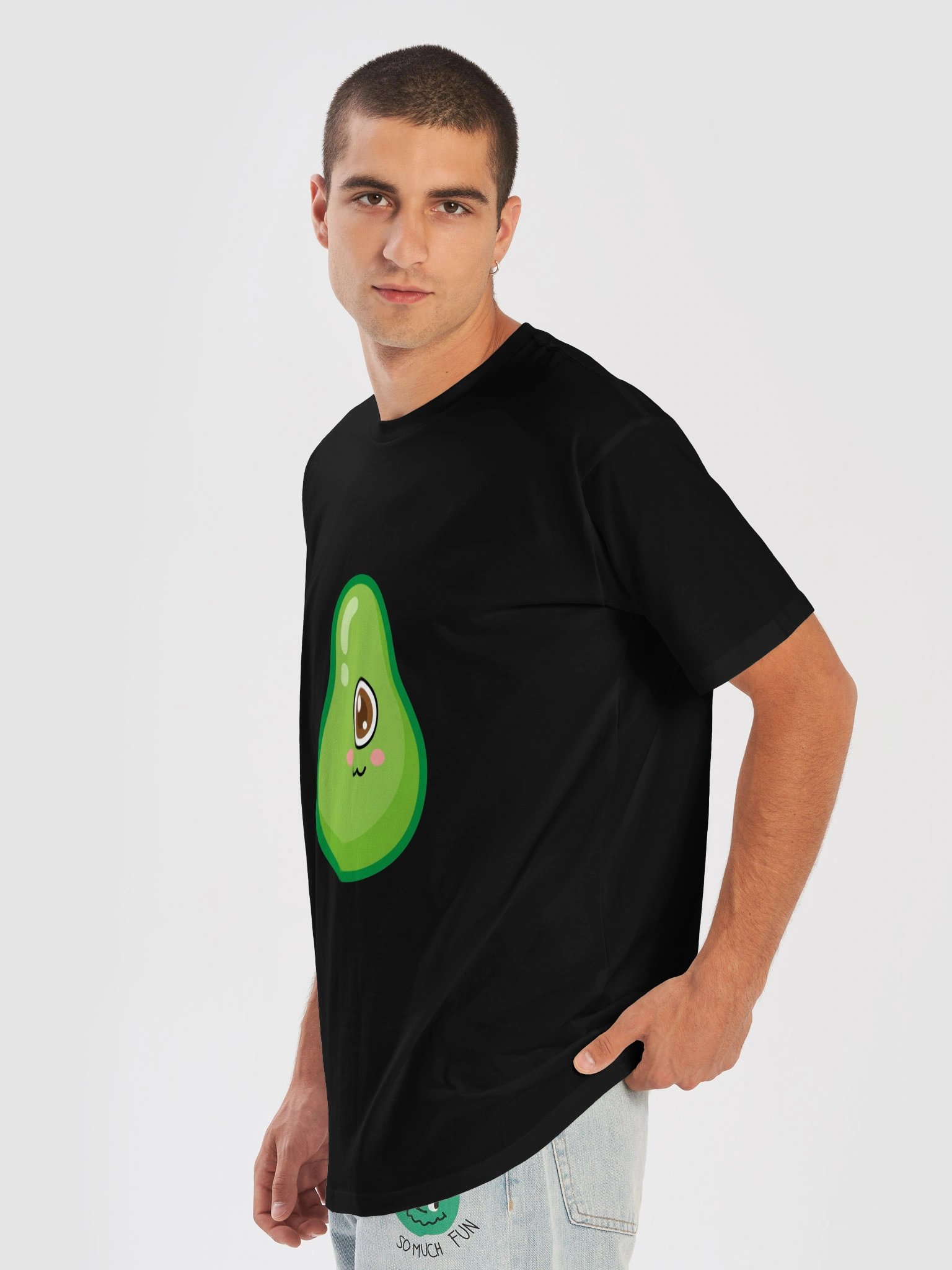 Mens Creepy Cute Avocado Kawaii Cyclops Foodie Performance T-Shirt product image (7)