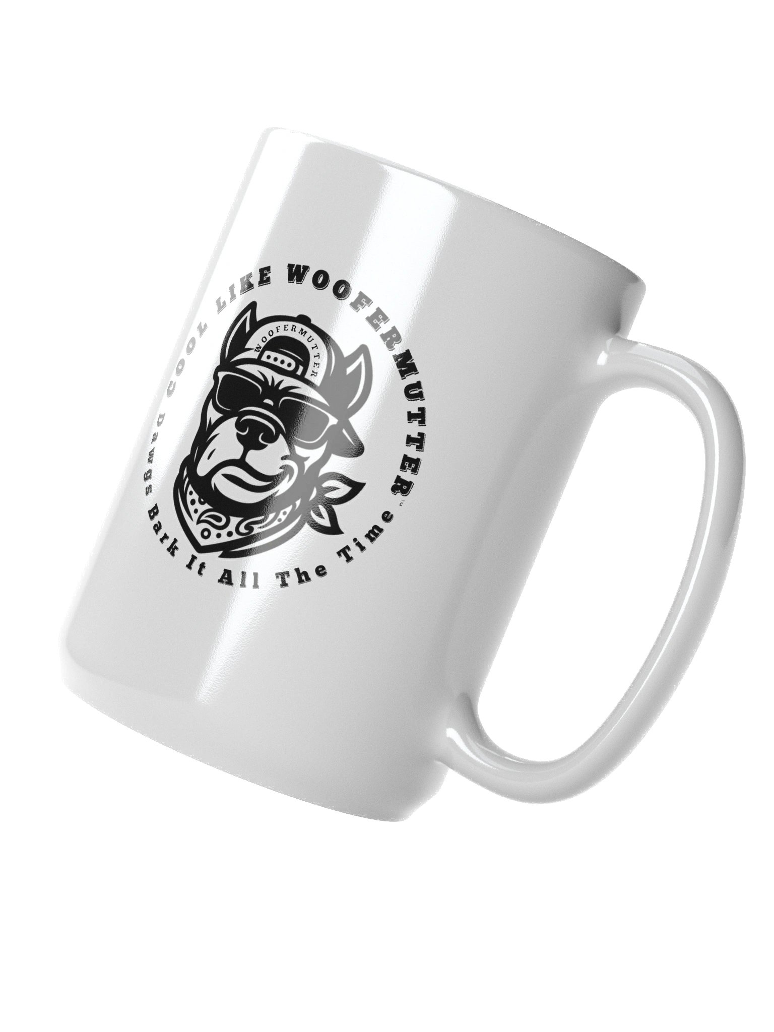 WooferMutter™ Black Cane Corso White Ceramic Mug product image (5)