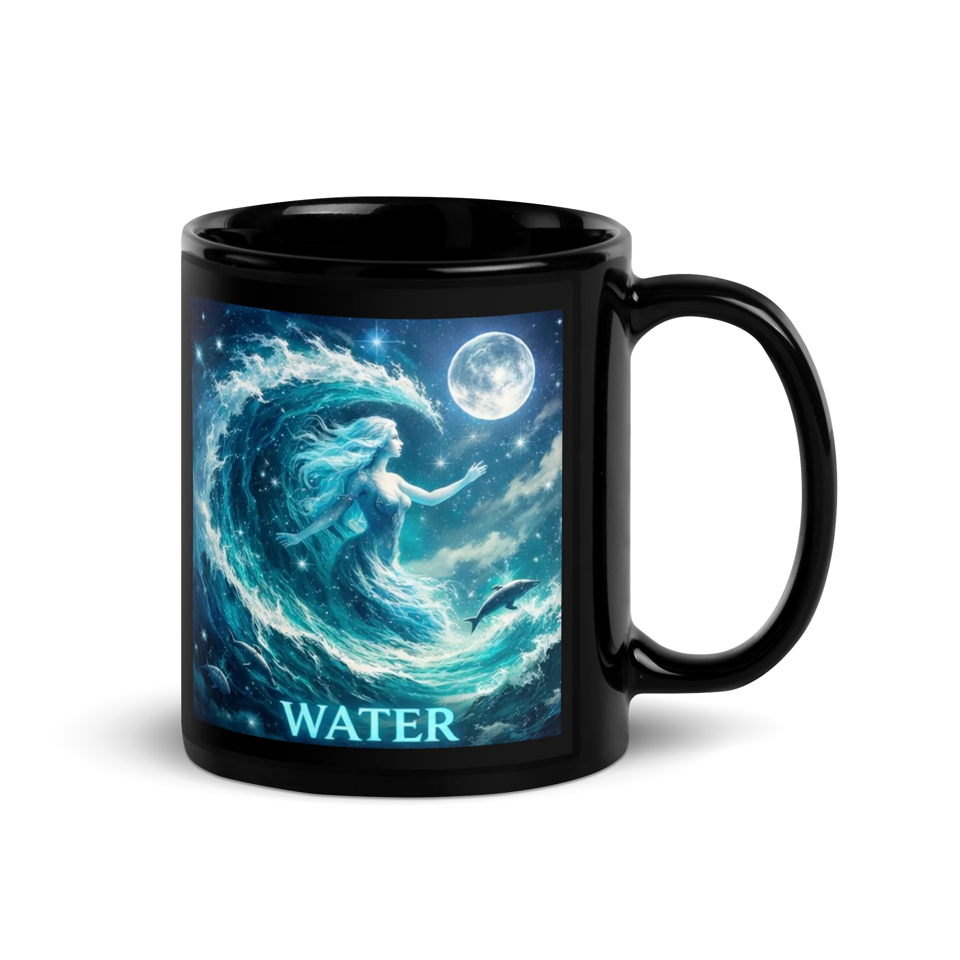 Ethereal Water Element- Black Mug product image (3)