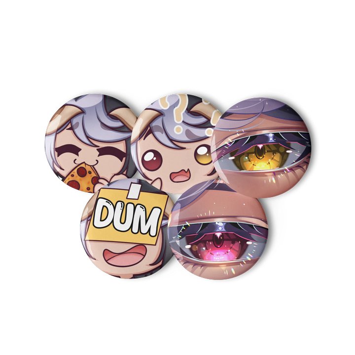 Emote and Eye 5 Button Pins product image (3)
