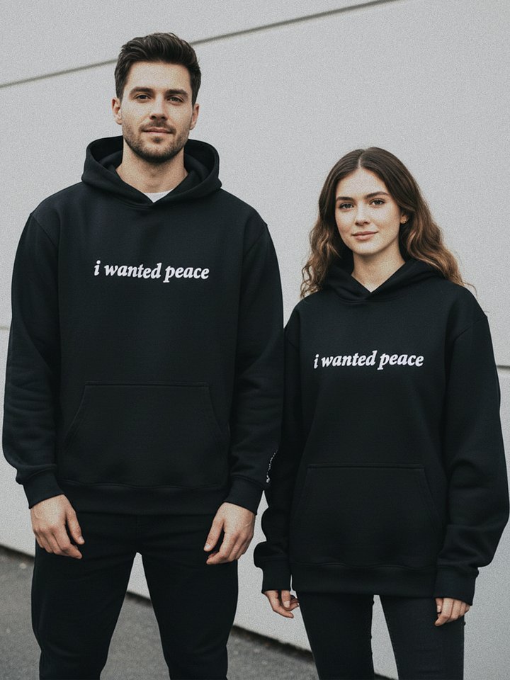 i wanted peace – Embroidered Hoodie product image (1)