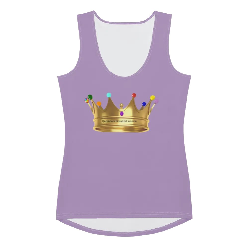 Queendom Beautiful Women Crown Tank Top/Lavender(TM) product image (1)