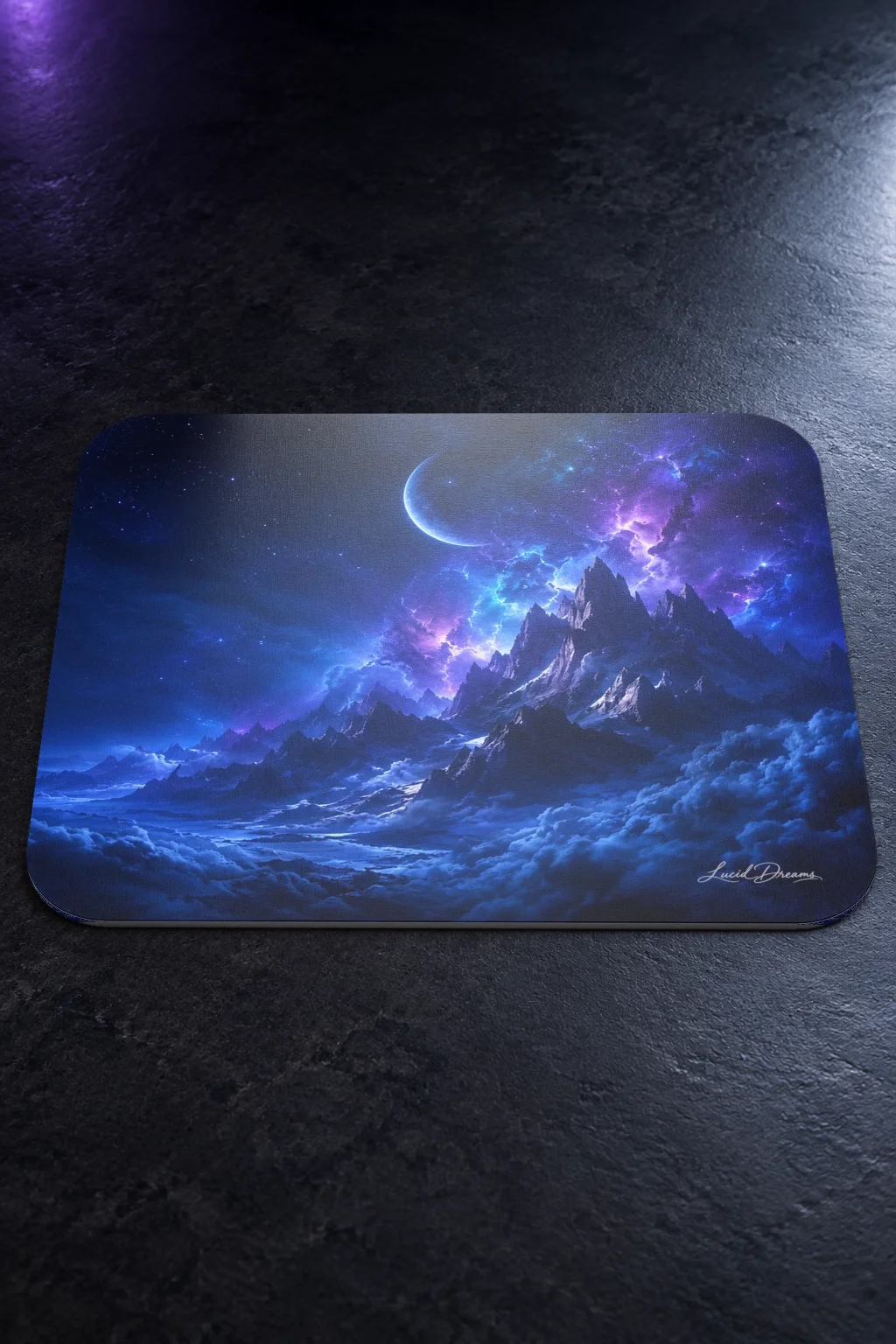Crescent over the Blue Mountains Mousepad product image (8)