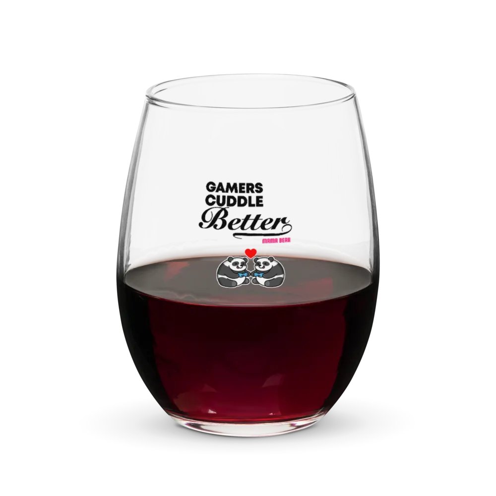Gamers Cuddle Better Wine Glass product image (5)