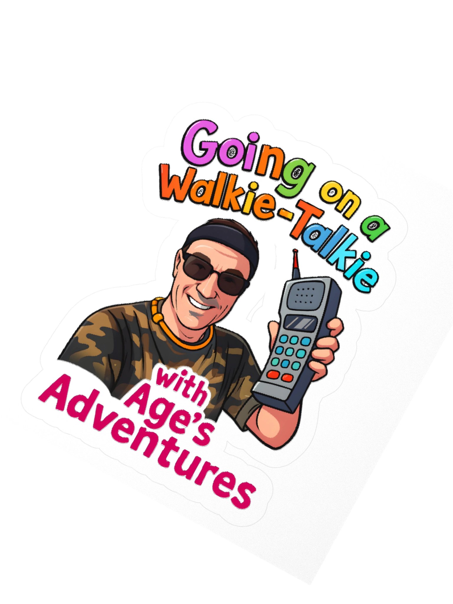 The Official "Walkie-Talkie" Cartoon Sticker (Kiss-Cut) product image (2)