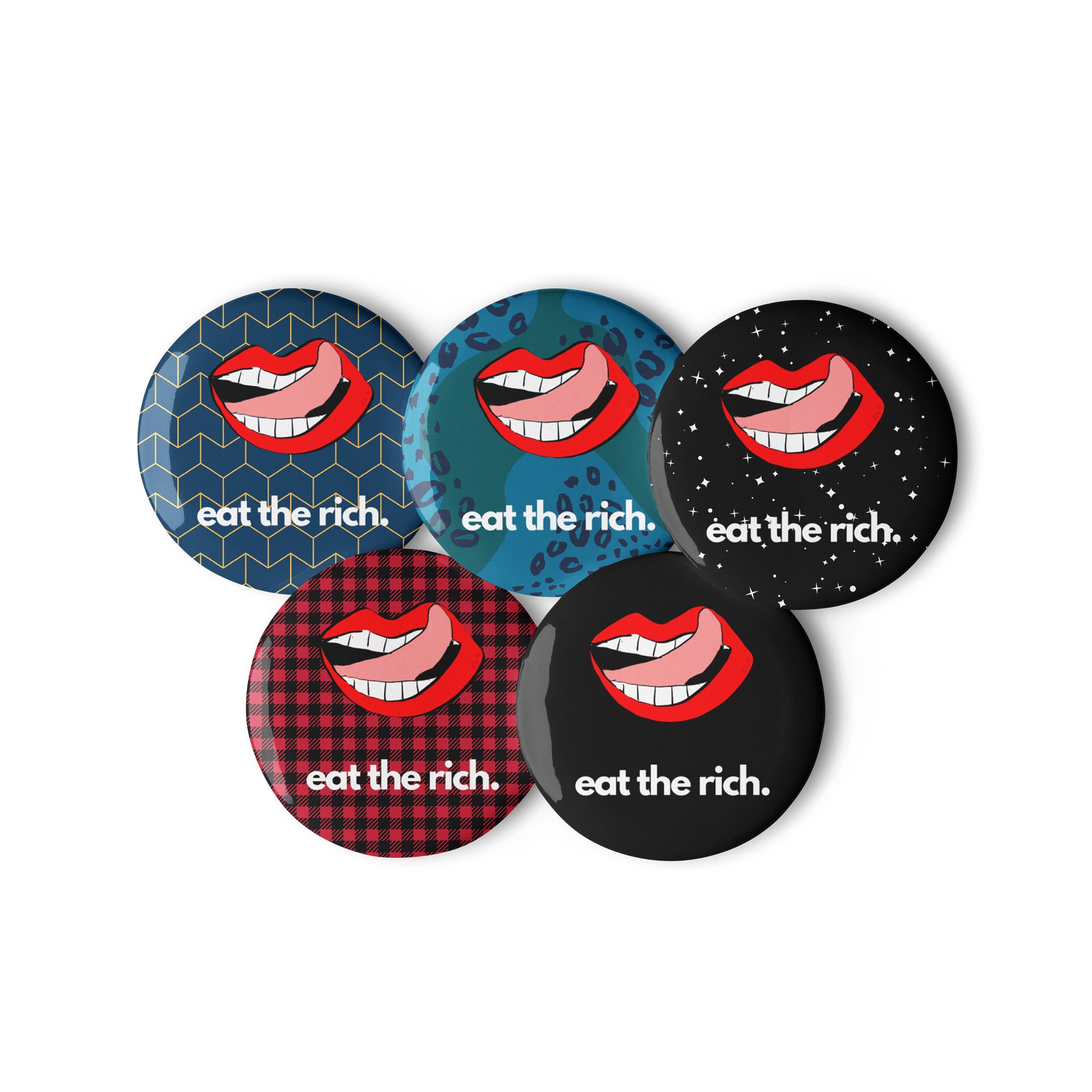 Eat The Rich button product image (2)