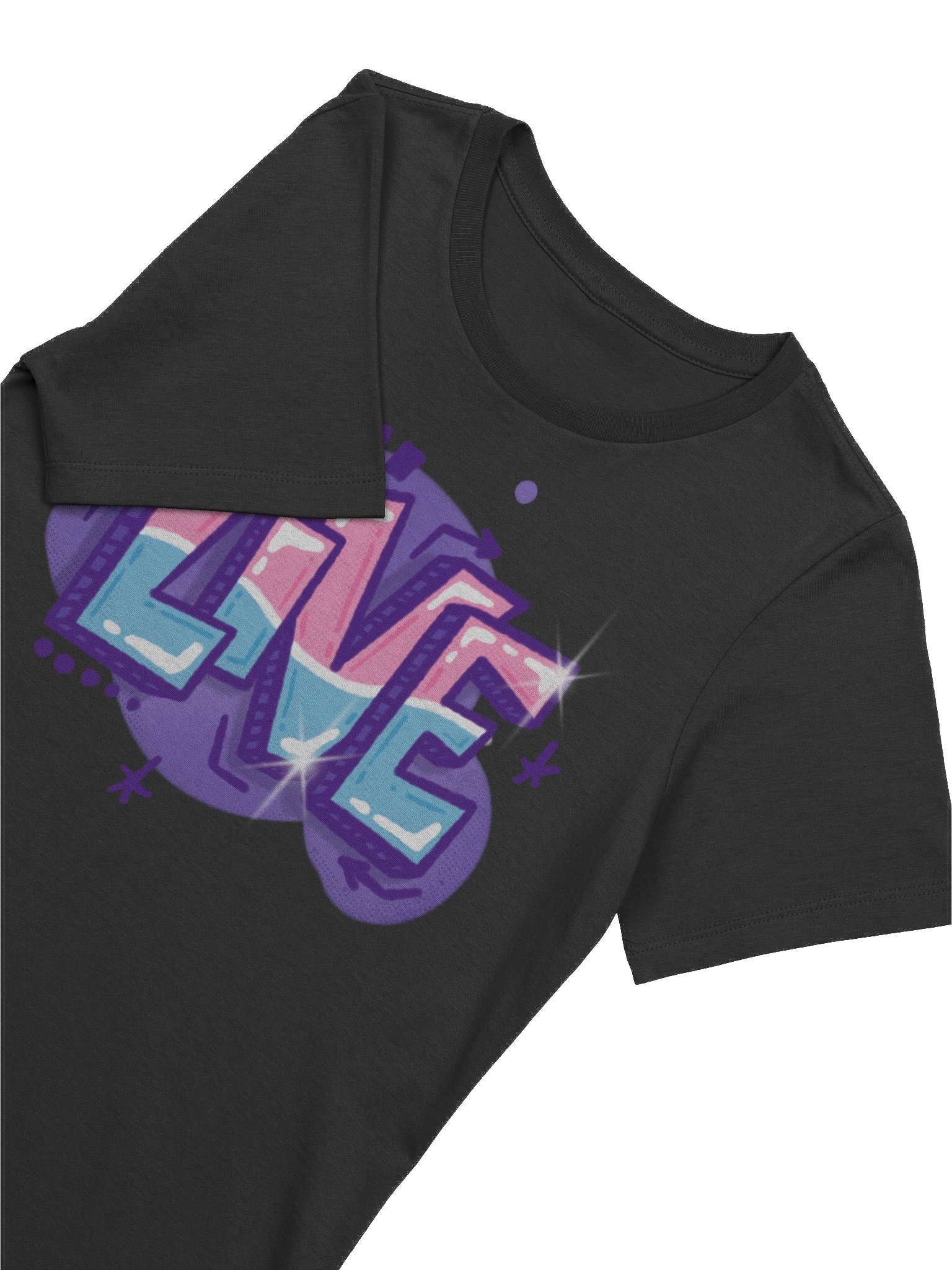 "LIVE" - Kawaiifiti Style - Women's Relaxed-fit T-Shirt (Dark) product image (10)