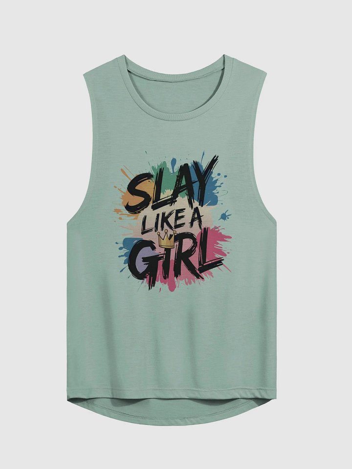 Slay Like A Girl - Women's Day Women's Muscle Tank product image (4)
