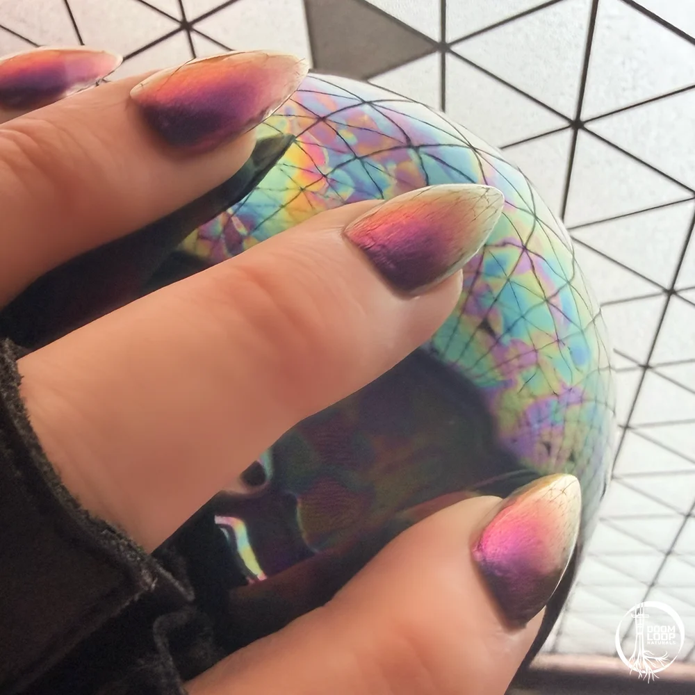GOBSMACKED BY THE AUDACITY - Blue Green Purple Red Multichrome Nail Polish product image (2)