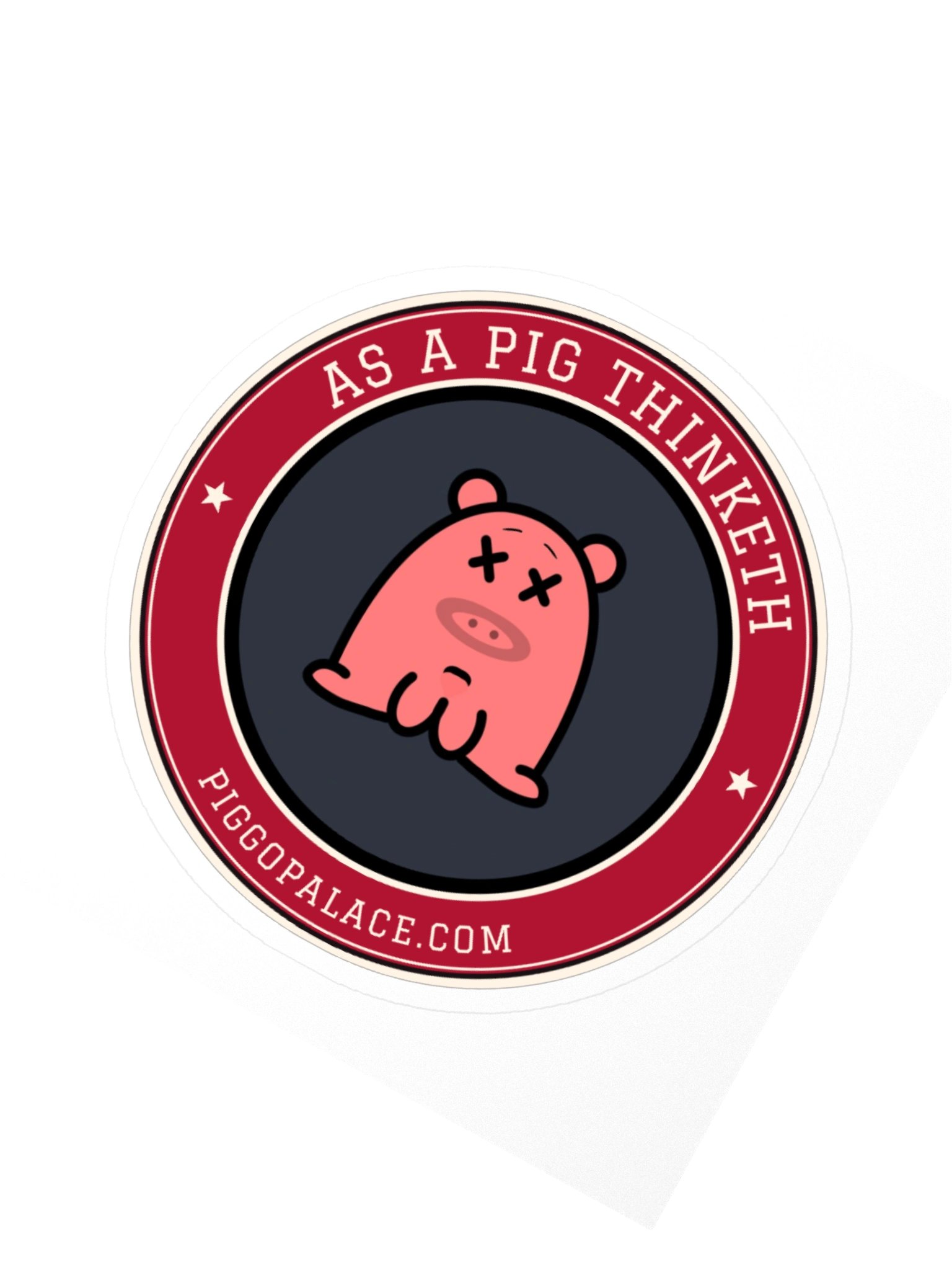 Dead Piggle Sticker | As a Pig Thinketh product image (5)