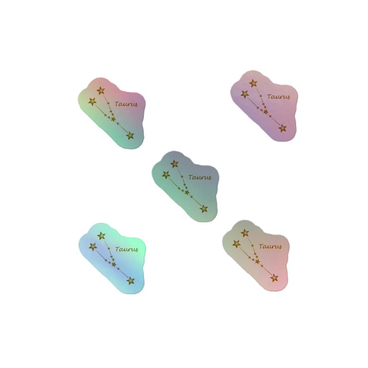 Taurus 2025, Constellation, Holo Sticker Pack product image (2)
