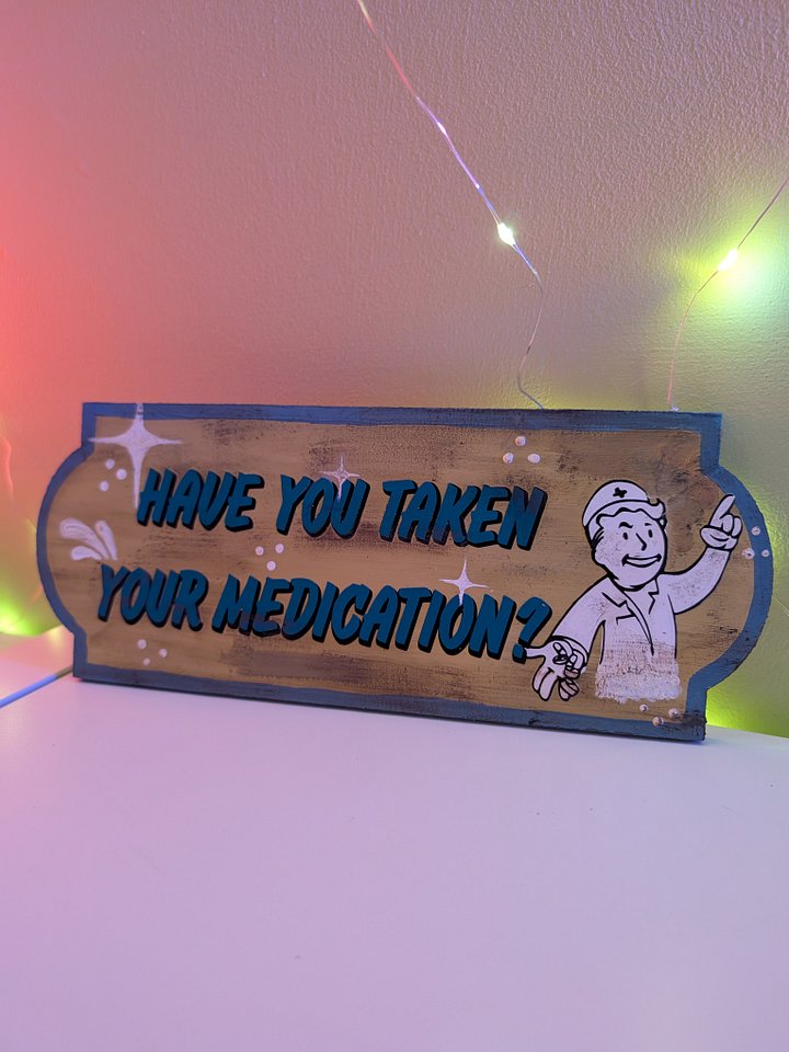 Fallout Medication Wall Sign product image (2)