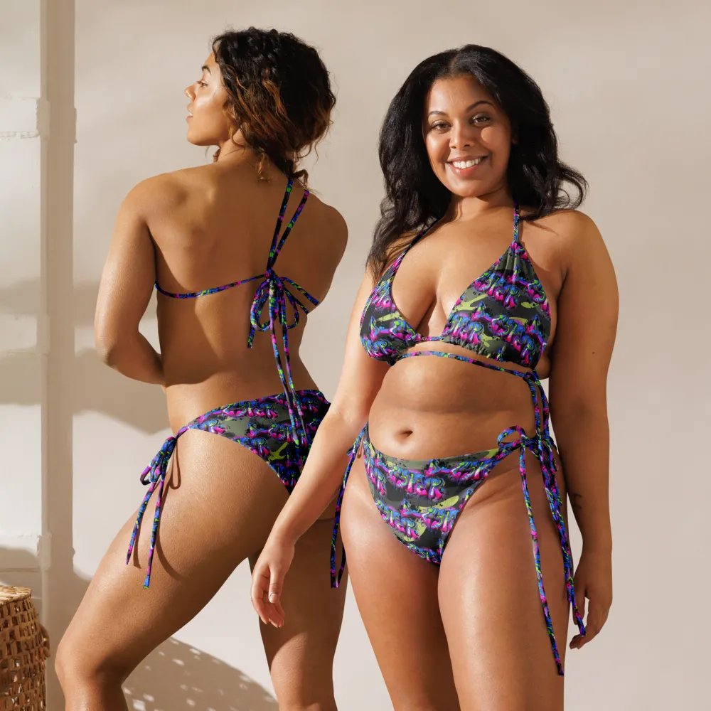 Camouflage Chic Recycled String Bikini Set product image (12)