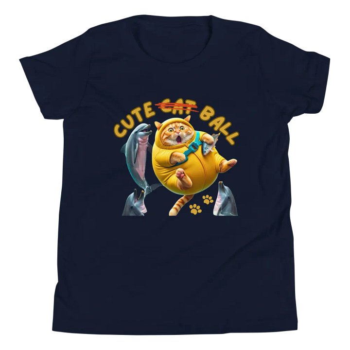'Cute Not Cat But Ball' Youth T-Shirt 🙀🐬🏐 product image (142)