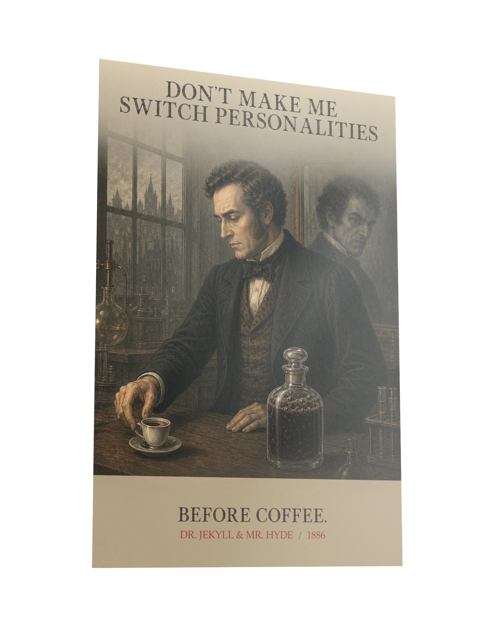 Personalities Before Coffee -- The Strange Case of Dr Jekyll and Mr Hyde Art Print product image (10)