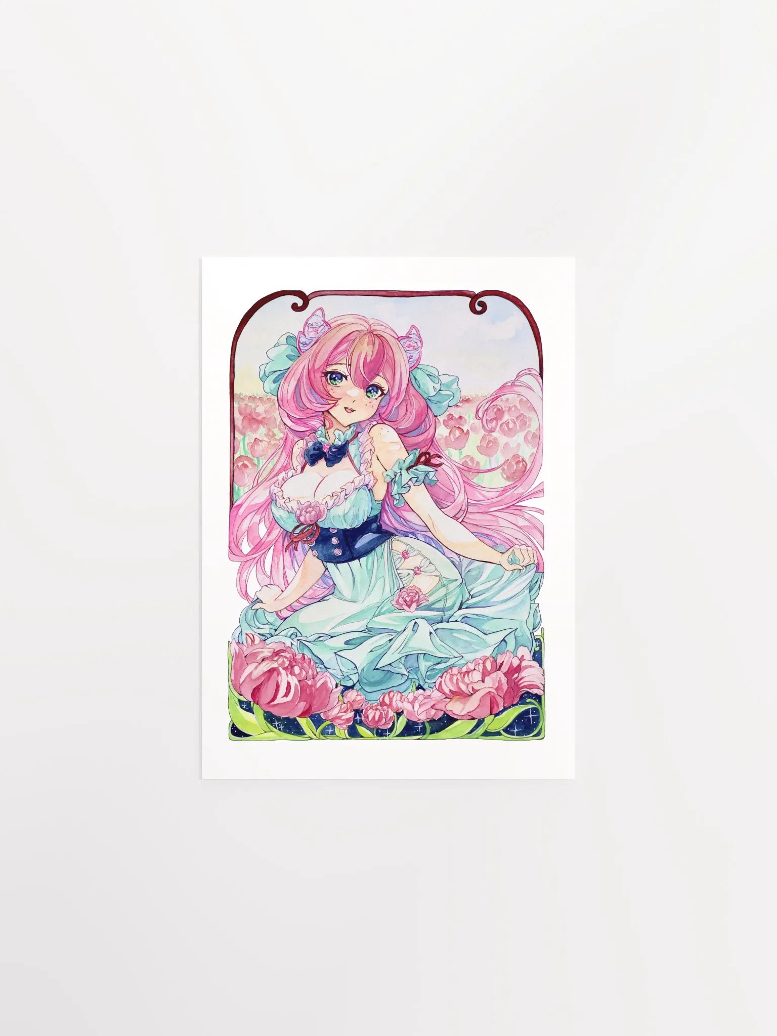 Oki in Tulips Print product image (1)