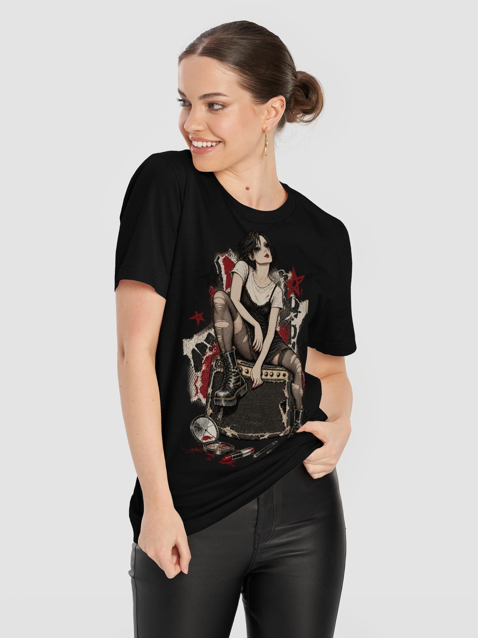Smudged & Unbothered – 90s Alt-Rock Tee product image (11)