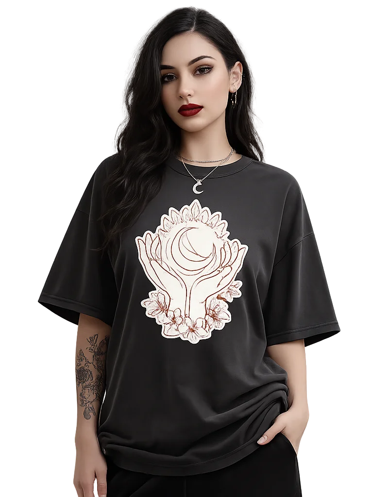 Manifest Moon // Divine Crystals Box Tee product image (1)