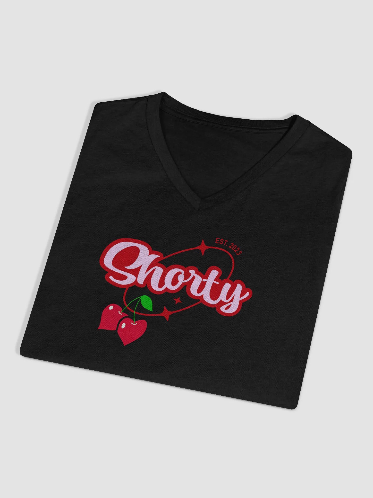 Shorty Cherry Love V Neck Tee product image (3)
