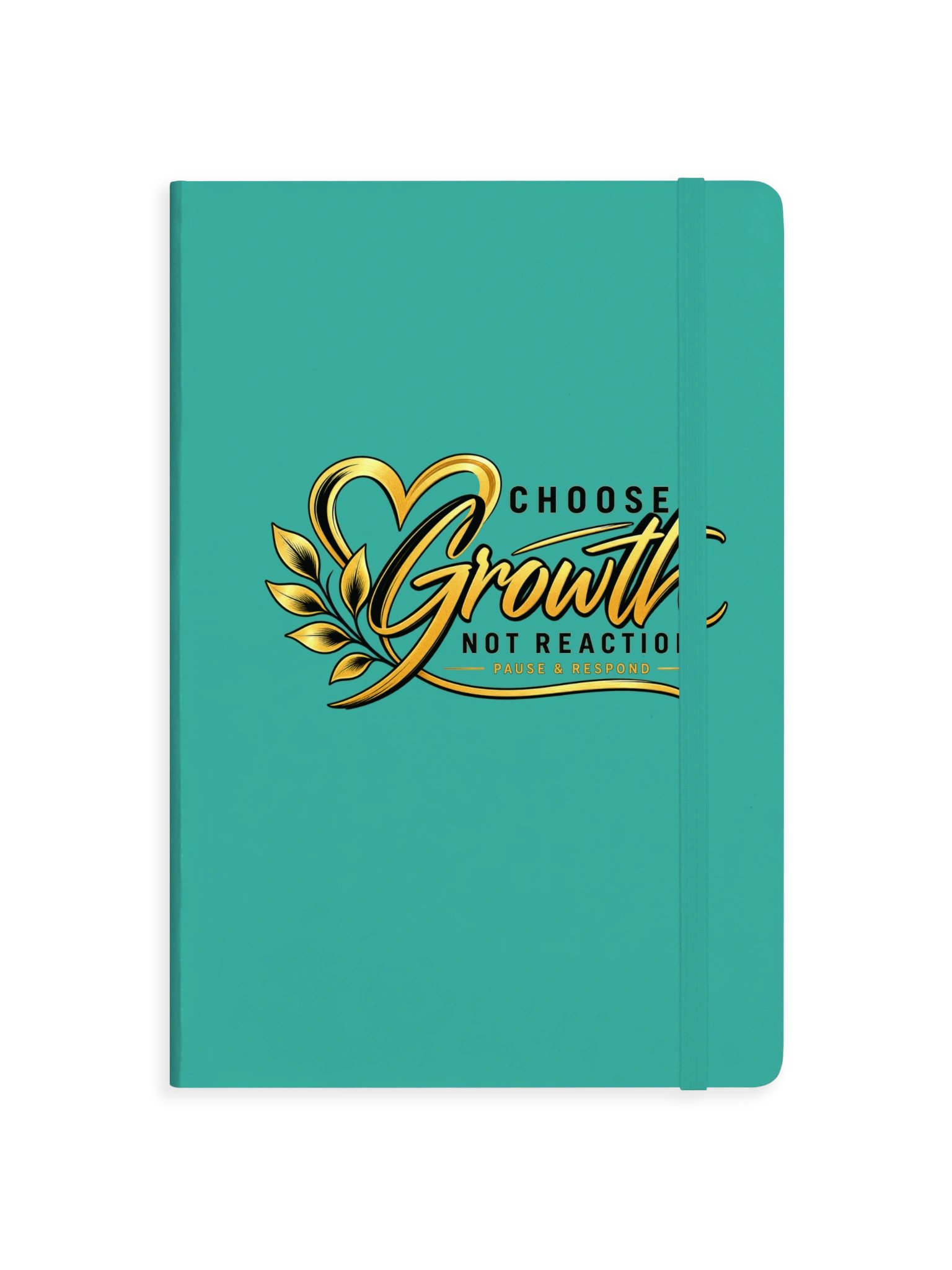 Pause & Respond Hardcover Reflection Notebook- Teal product image (1)