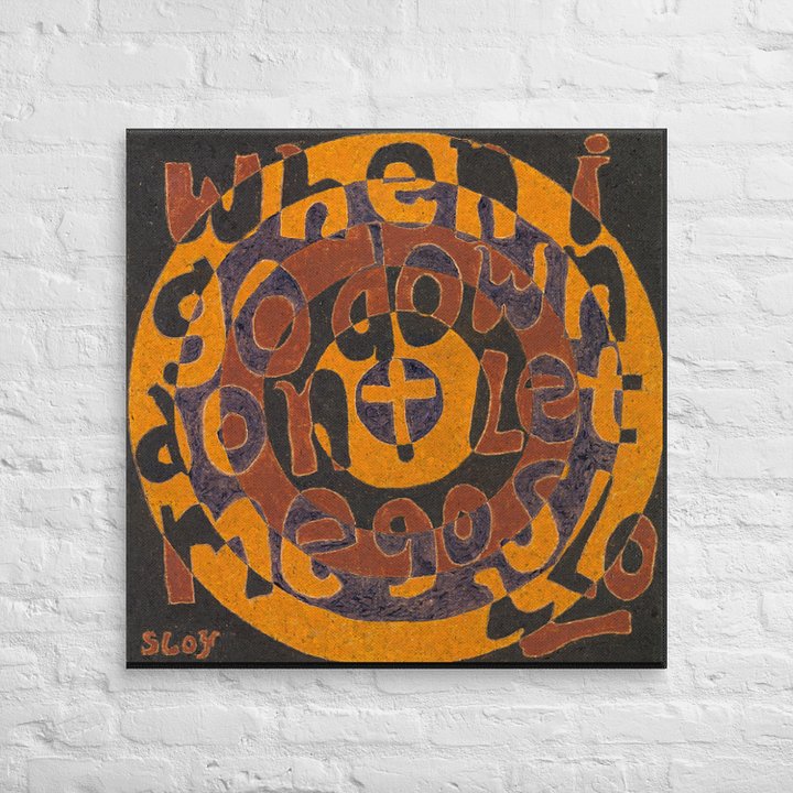 When I Go Down on Canvas (32" x 32") product image (2)